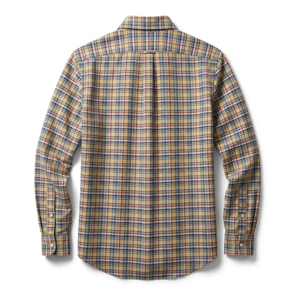 Polo Ralph Lauren Mens Yellow Plaid Button Down Long Sleeve Large Pony Logo